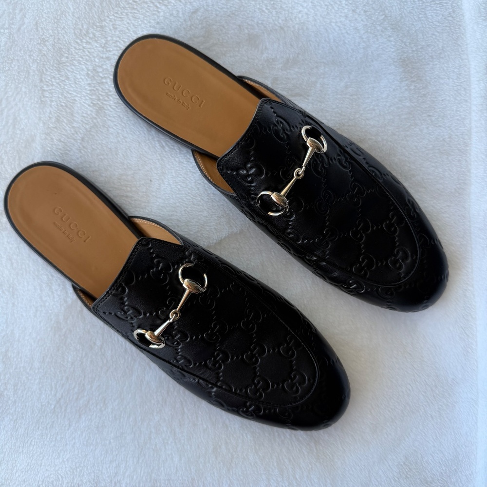 NEW GUCCI Princetown Mules SIZE 39.5 Fit For 9.5 US Slippers Loafers